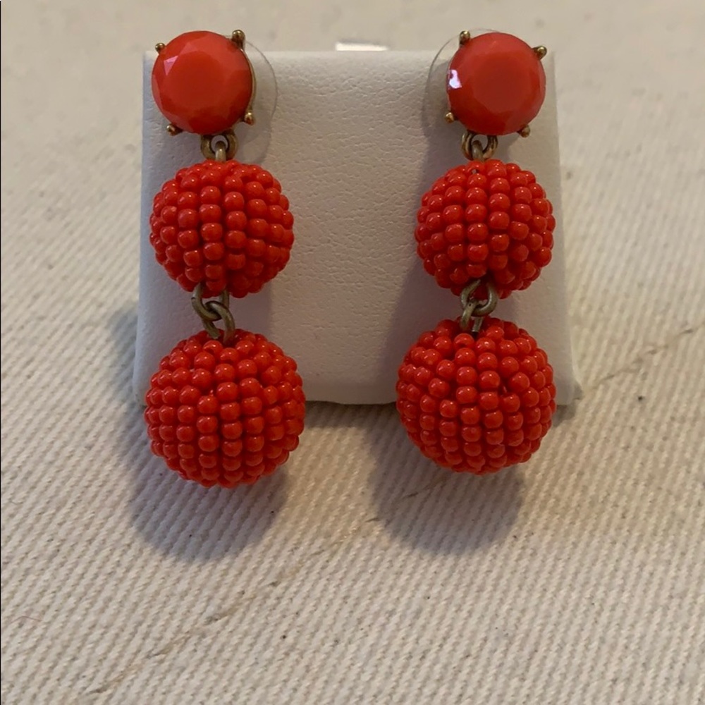 J. Crew Red Earrings!
